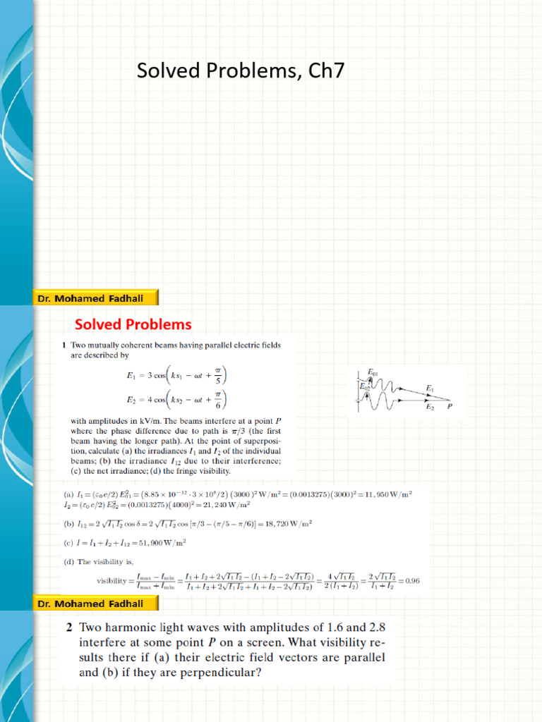 Solved Problems, Ch7 | PDF | Science & Mathematics | Technology ...