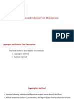 Lagrangian and Eulerian Flow Descriptions