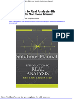 Full Download Introduction To Real Analysis 4th Edition Bartle Solutions Manual