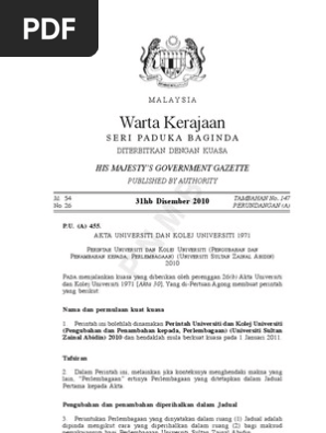 Perlembagaan Unisza Pdf