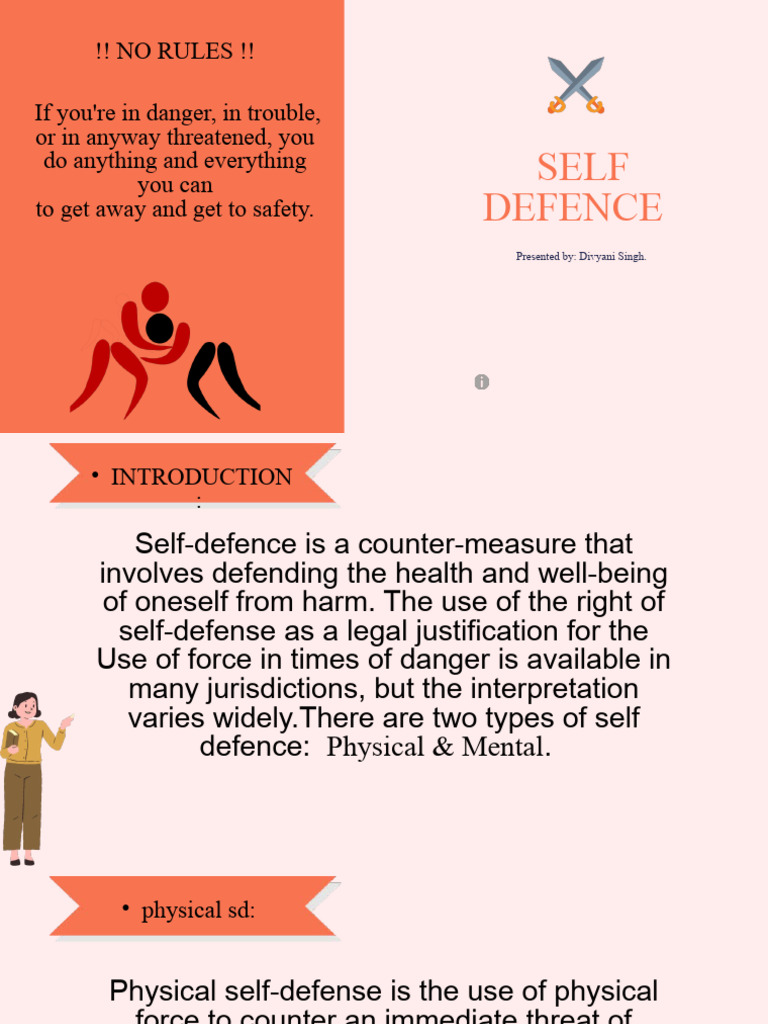 Types and Importance of Self-Defense | PDF | Self Defense | Criminal Law