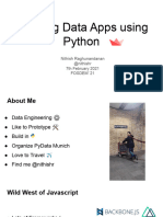 Creating Data Apps in Pure Python