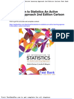Full Download Introduction To Statistics An Active Learning Approach 2nd Edition Carlson Test Bank