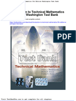 Full Download Introduction To Technical Mathematics 5th Edition Washington Test Bank