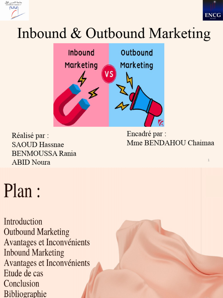 Inbound vs Outbound Marketing : Avantages et Exemples | PDF | Publicité ...
