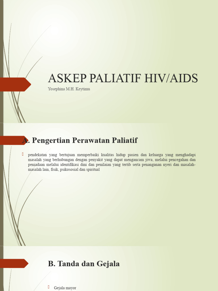 Askep Paliatif Hiv | PDF
