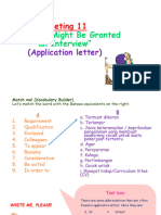 Application Letter (Active - Passive Voice)