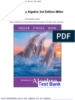 Full Download Introductory Algebra 3rd Edition Miller Test Bank