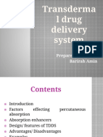 7 Transdermal Drug Delivery System