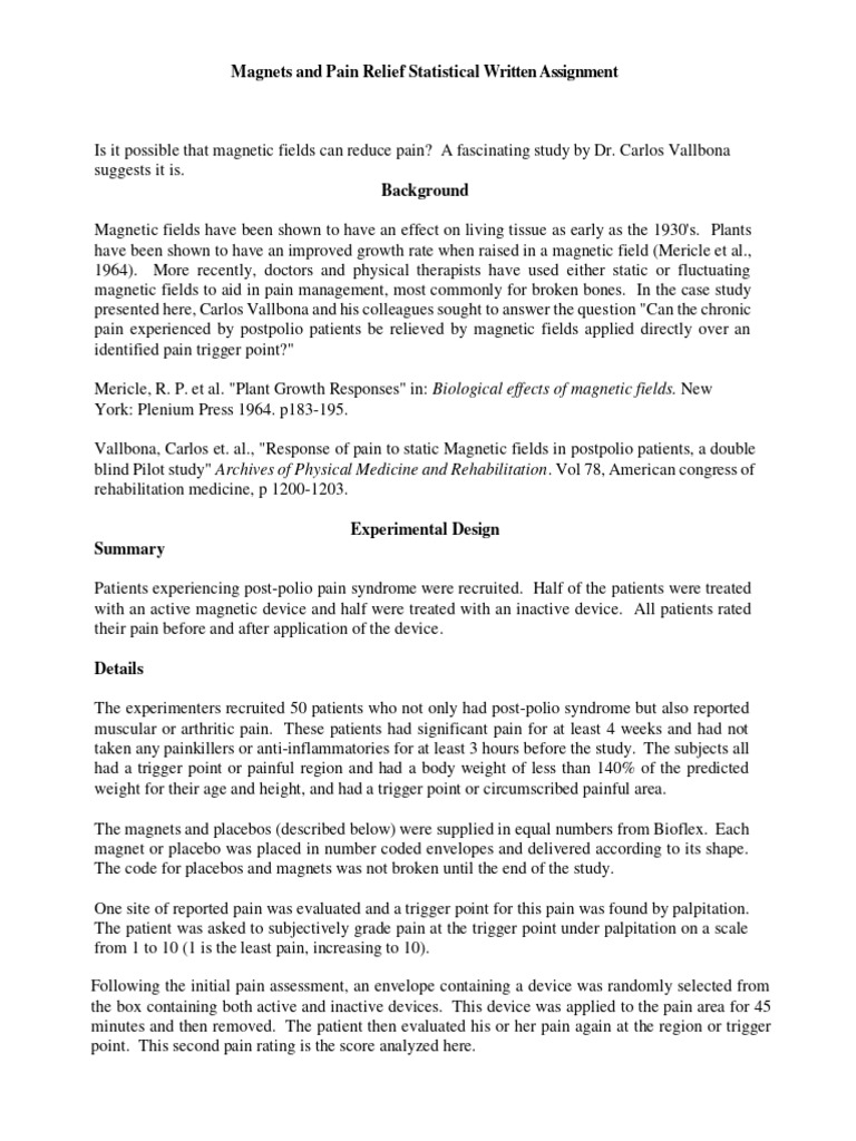 and Pain Project1 PDF Pain Physical Therapy