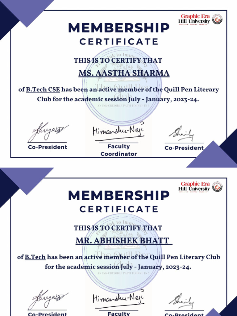 Certificate 2023 | PDF