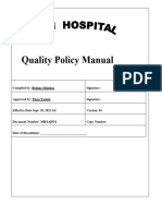 Quality Policy Manual