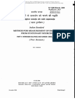 IS 11255 - 4 - 2006 - Reff2022 Methods For Measurement of Emissions From Stationary Sources Part 4 Hydrogen Sulphide and Carbon Disulphide