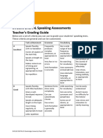 Evolve Digital Level 3 Speaking Assessments Grading Guide