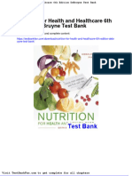 Full Download Nutrition For Health and Healthcare 6th Edition Debruyne Test Bank