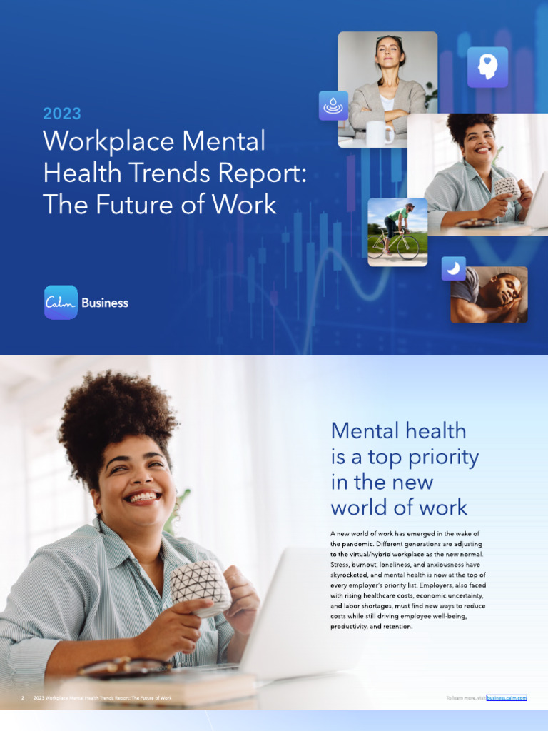 Calm Business 2023 Workplace Mental Health Trends Report Pdf Mental