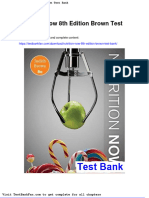 Full Download Nutrition Now 8th Edition Brown Test Bank