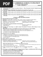 12 Economics Pre Board 2 Set A