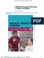 Full Download Introductory Medical Surgical Nursing 10th Edition Timby Test Bank
