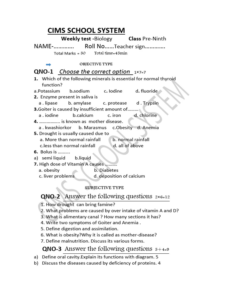 biology notes PDF