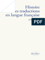 Histoire Des Traductions en Langue Franc