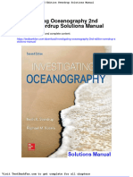 Full Download Investigating Oceanography 2nd Edition Sverdrup Solutions Manual
