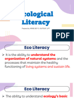 EDUC 108 - Ecological Literacy