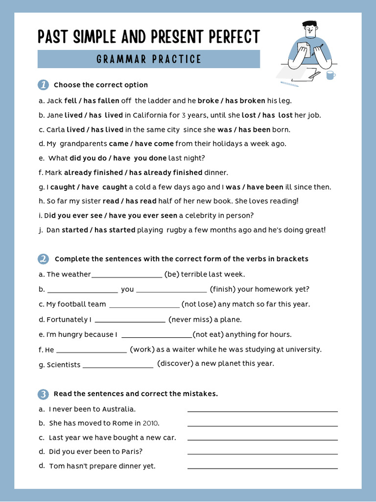 Past Simple vs Present Perfect Exercises | PDF | Languages | Foreign ...