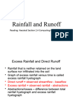 Rainfall Run Off