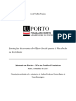 Limitacoes Decorrentes Do Objeto Social Quanto A Vinculacao de Sociedades - Jose Carlos Garcia