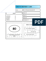 Report Card Elementary Intermediate III