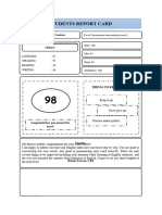 Report Card Level Young Learner - Horu Kane - 2023