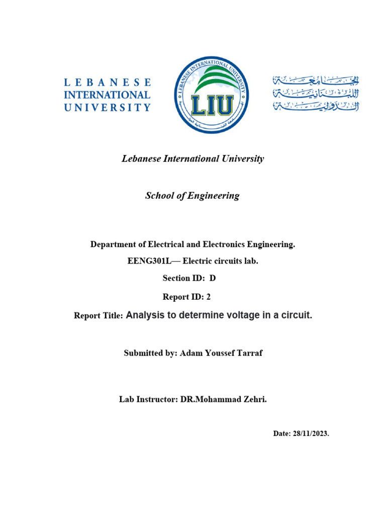 Voltage Analysis in Electric Circuits | PDF | Electrical Network | Resistor