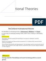 Motivation Theories