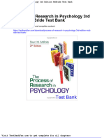 Full Download Process of Research in Psychology 3rd Edition Mcbride Test Bank