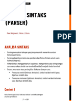 #4 Analisa Sintaks (Brute Force Parsing)