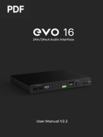 EVO 4 User Manual and Setup Guide | PDF | Ios | Signal Processing