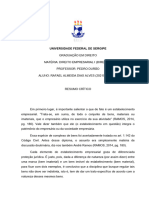 Resumo Crítico 3 - Rafael Almeida Dias Alves - Empresarial