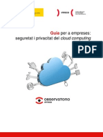 Guia Per A Empreses Sobre Cloud Computing: Implicacions de Seguretat I Privacitat (Versió Valenciá)