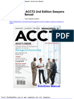 Full Download Managerial Acct2 2nd Edition Sawyers Solutions Manual