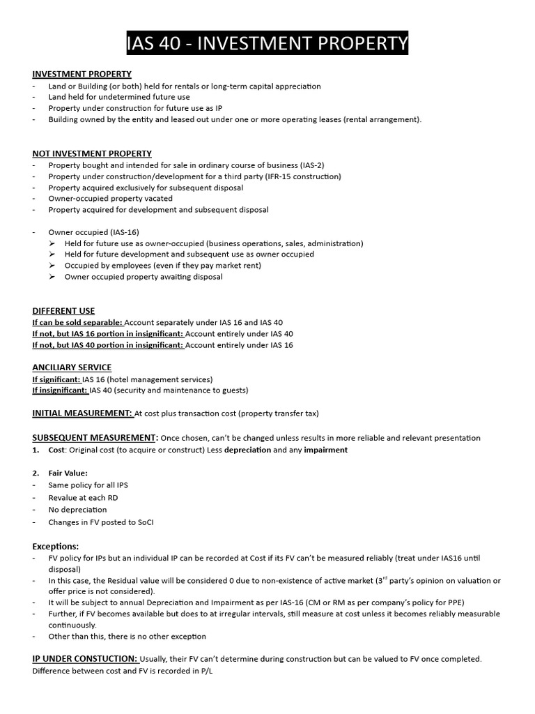 IAS 40 Investment Property PDF