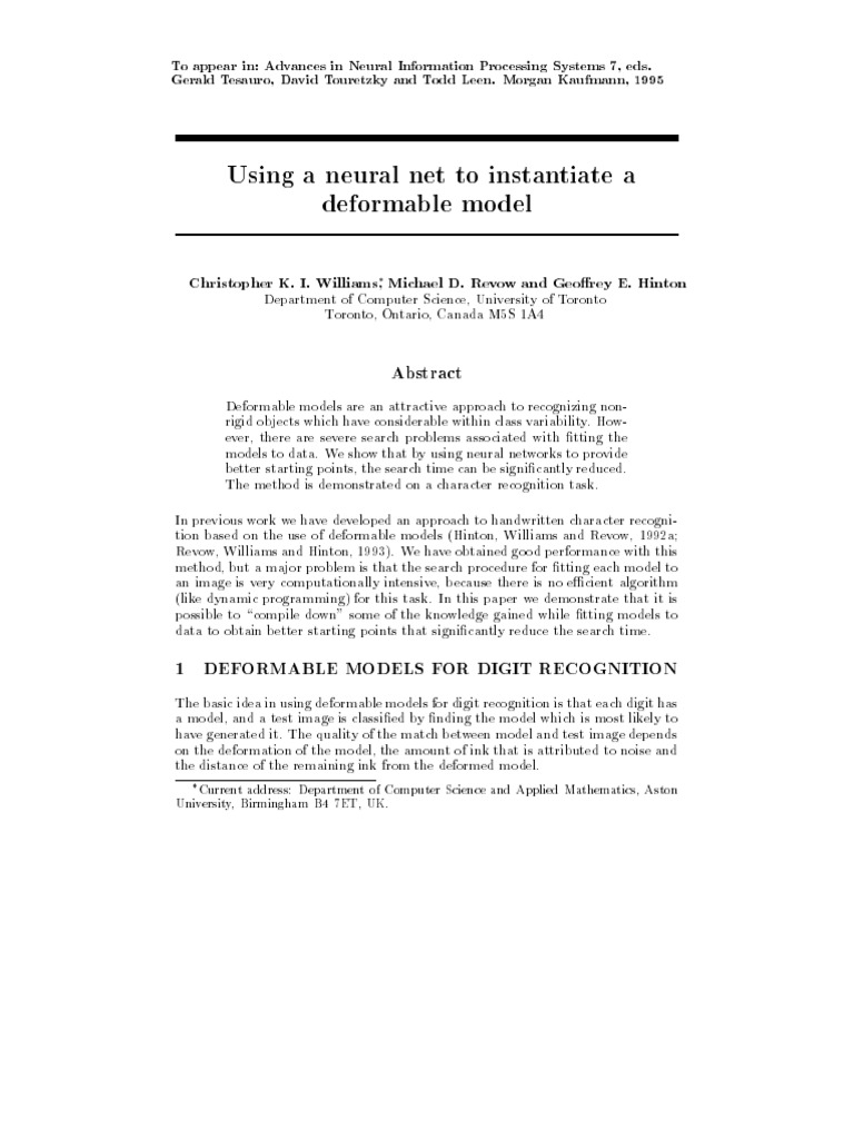 nipsckiw PDF Artificial Neural Network Applied Mathematics