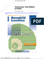 Full Download Managerial Economics 12th Edition Hirschey Test Bank