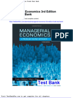 Full Download Managerial Economics 3rd Edition Froeb Test Bank