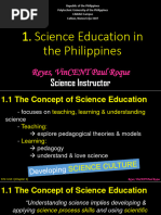 Science Education in The Philippines