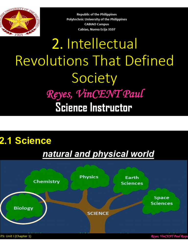 Intellectual Revolutions That Defined Society | PDF | Science ...