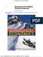 Full Download Managerial Economics 7th Edition Samuelson Solutions Manual