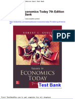 Full Download Issues in Economics Today 7th Edition Guell Test Bank
