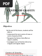 Centre of Gravity and Stability