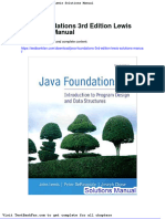 Full Download Java Foundations 3rd Edition Lewis Solutions Manual